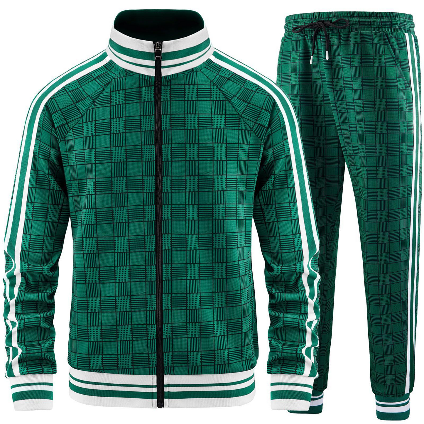 Axel Grid Tracksuit Set