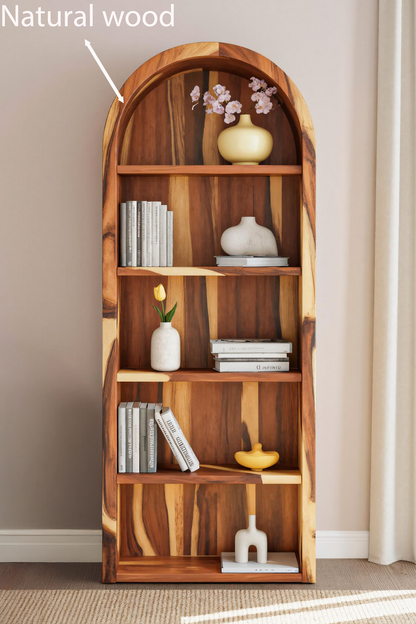 Arched Open Bookshelf For Living Room Or Office