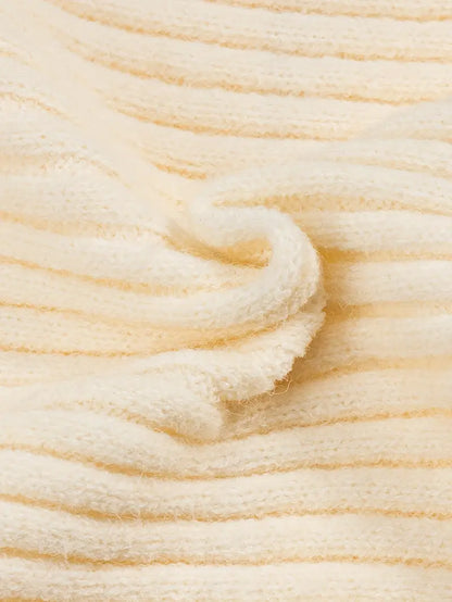 Rosette Knit Midi Skirt