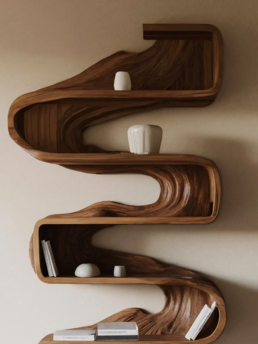 Artistic Sculptural Bookshelf For Living Room