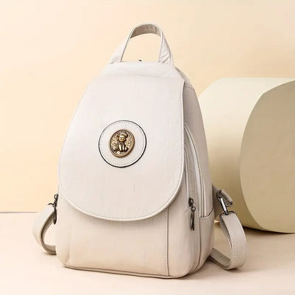 Heritage Crest Leather Backpack