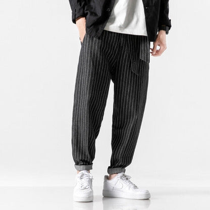 Theo Pinstripe Workwear Pants