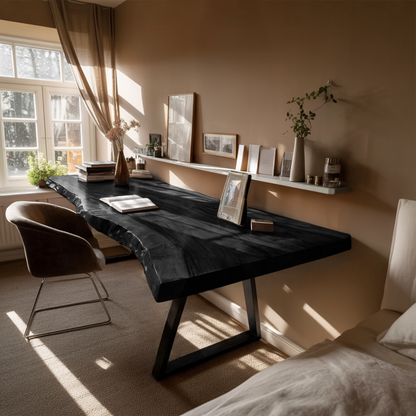 Farmhouse Solid Wood Tabletop For Bedroom Design