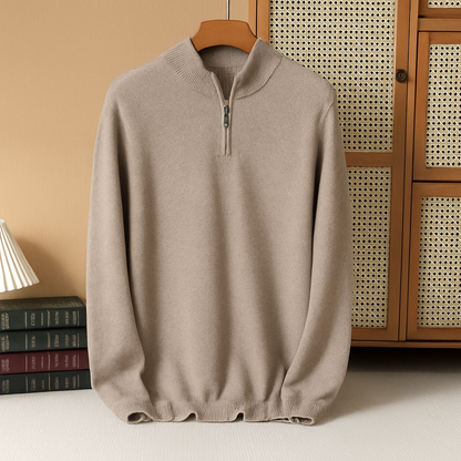 Cashmere Quarter-Zip Pullover