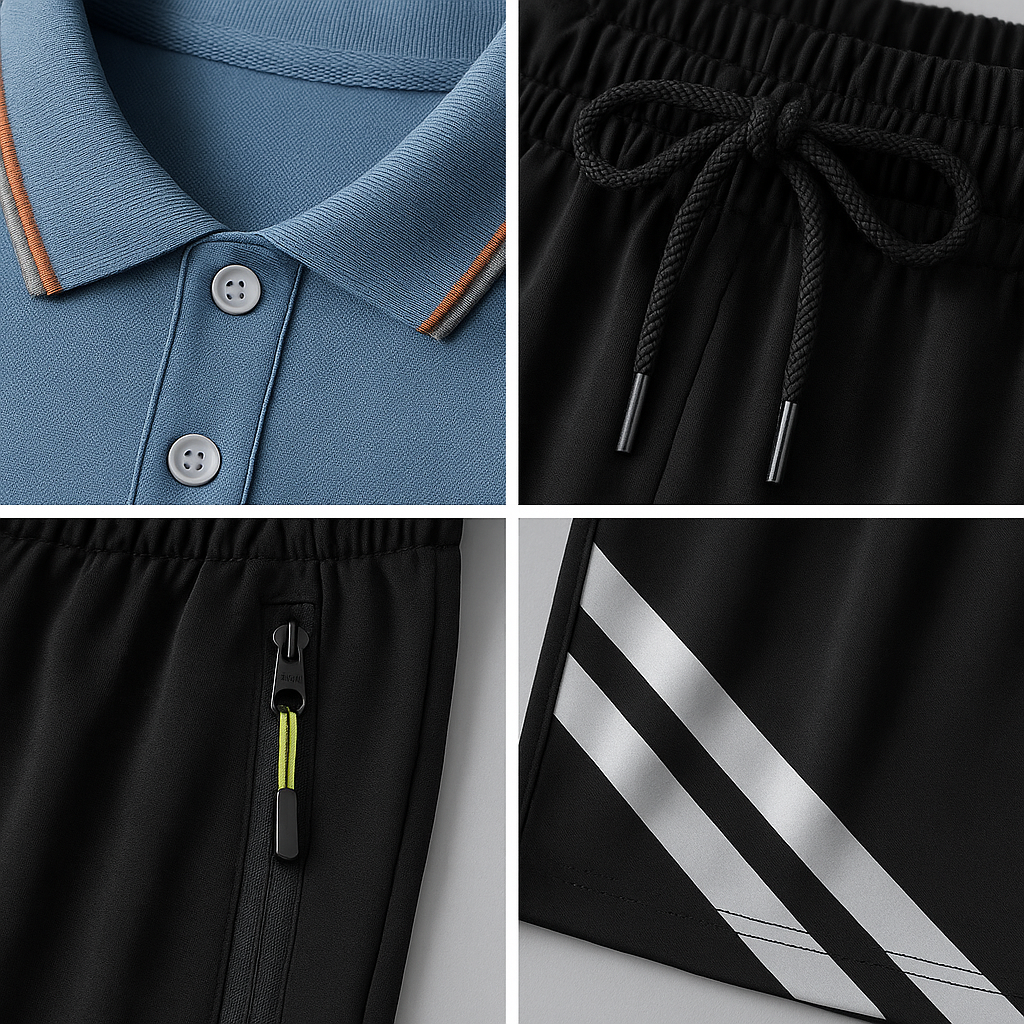 Oxford 3-Piece Polo Set