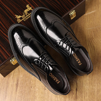 Bristol Brogue Leather Dress Shoes