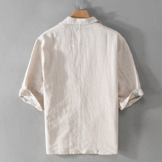 Hudson 3/4 Sleeve Linen Shirt