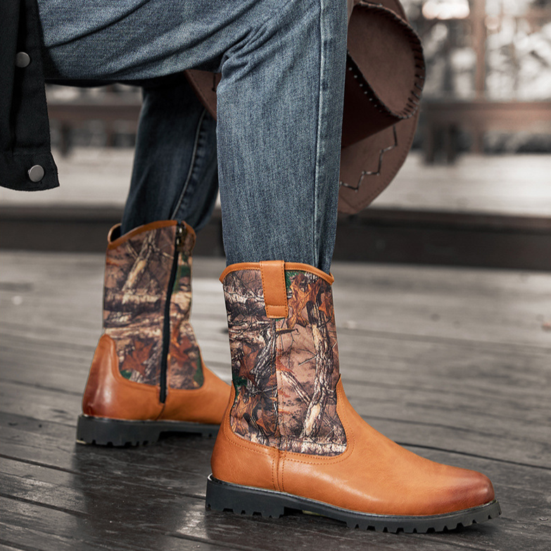 Palermo Camo Leather Boots