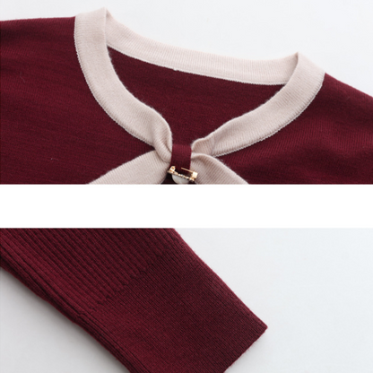 Celine Bow-Tie Knit Dress