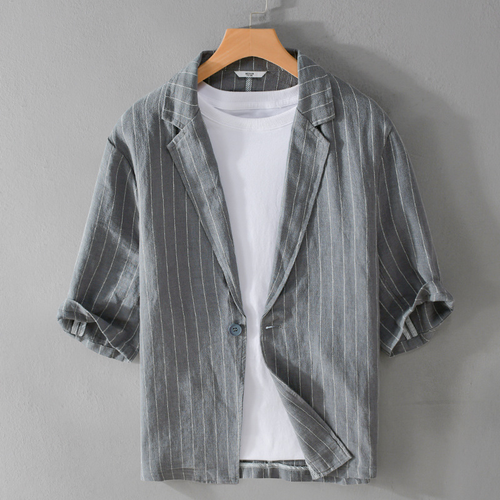 Hudson 3/4 Sleeve Linen Shirt