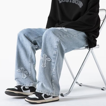 Rebel Cross Denim Jeans