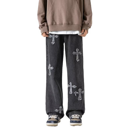 Rebel Cross Denim Jeans
