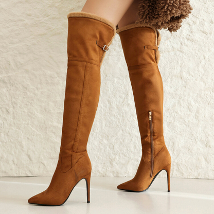 Margot Suede Knee Boots