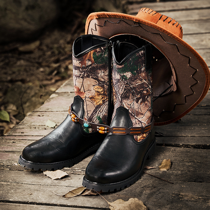 Palermo Camo Leather Boots