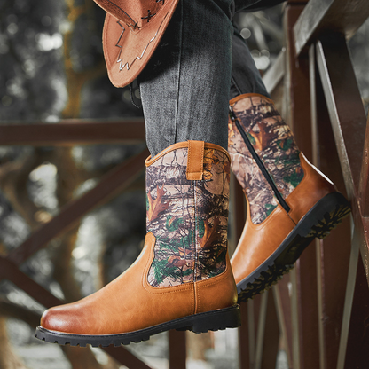 Palermo Camo Leather Boots