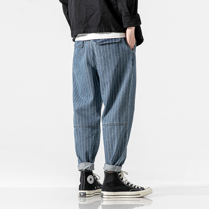 Theo Pinstripe Workwear Pants