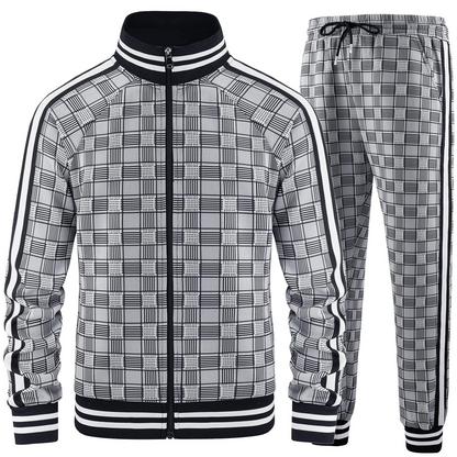 Axel Grid Tracksuit Set