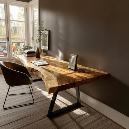 Farmhouse Solid Wood Tabletop For Bedroom Design