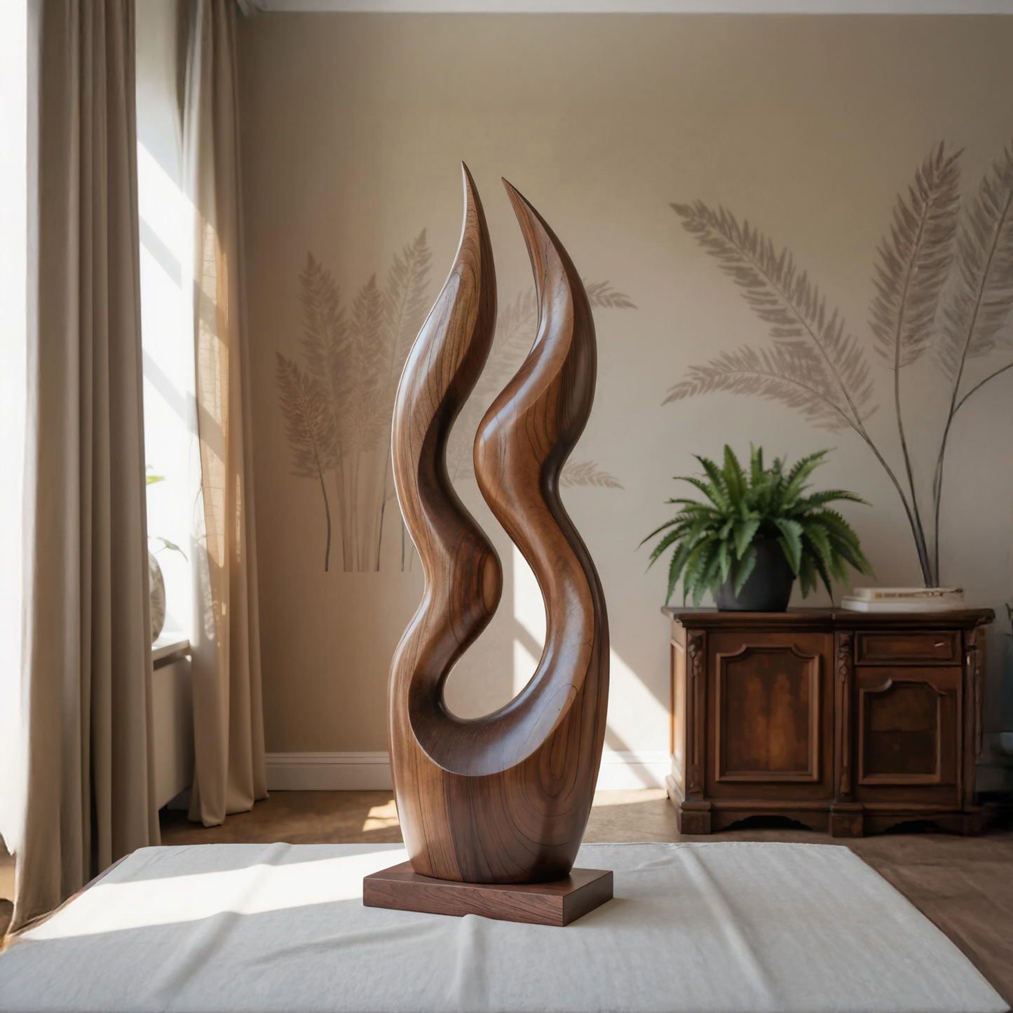 Farmhouse Handcrafted Sculpture For Patio Decor