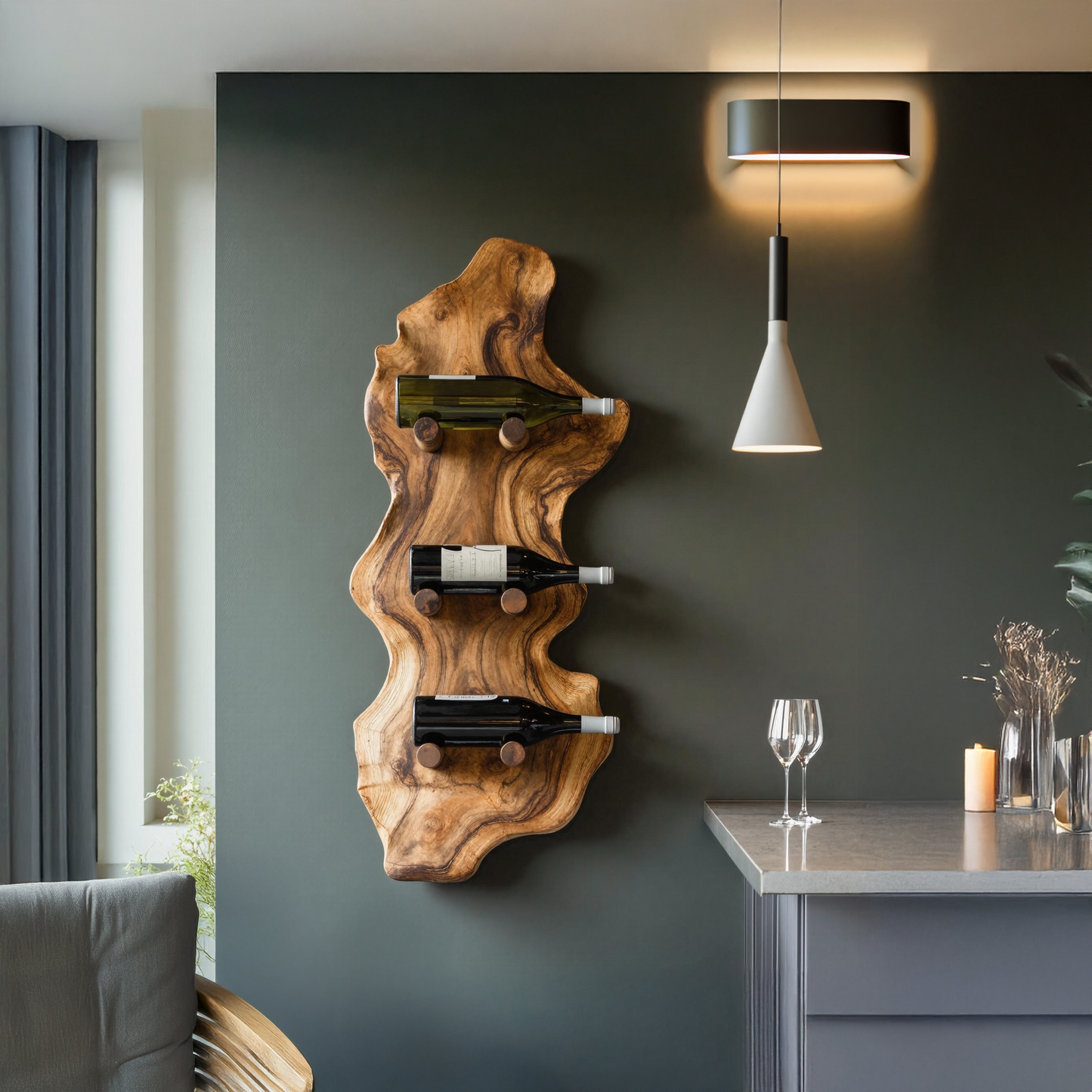 Farmhouse Wine Rack For Country Home Decor