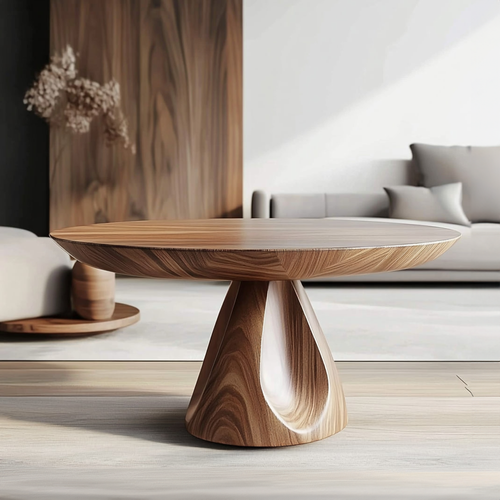 Contemporary Round Coffee Table Living Room Family Room SINLKICF211