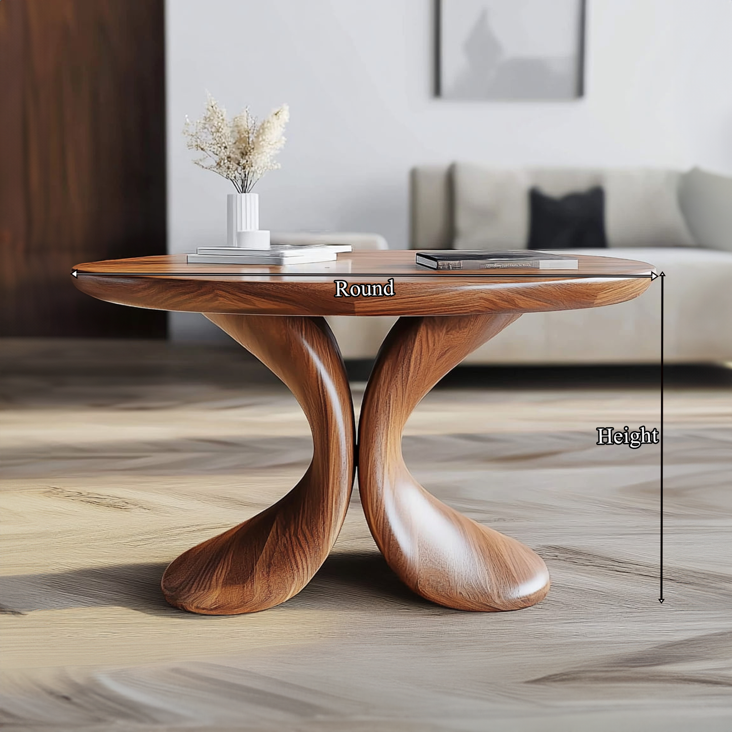 Modern Sculptural Coffee Table Living Room SINLKICF200