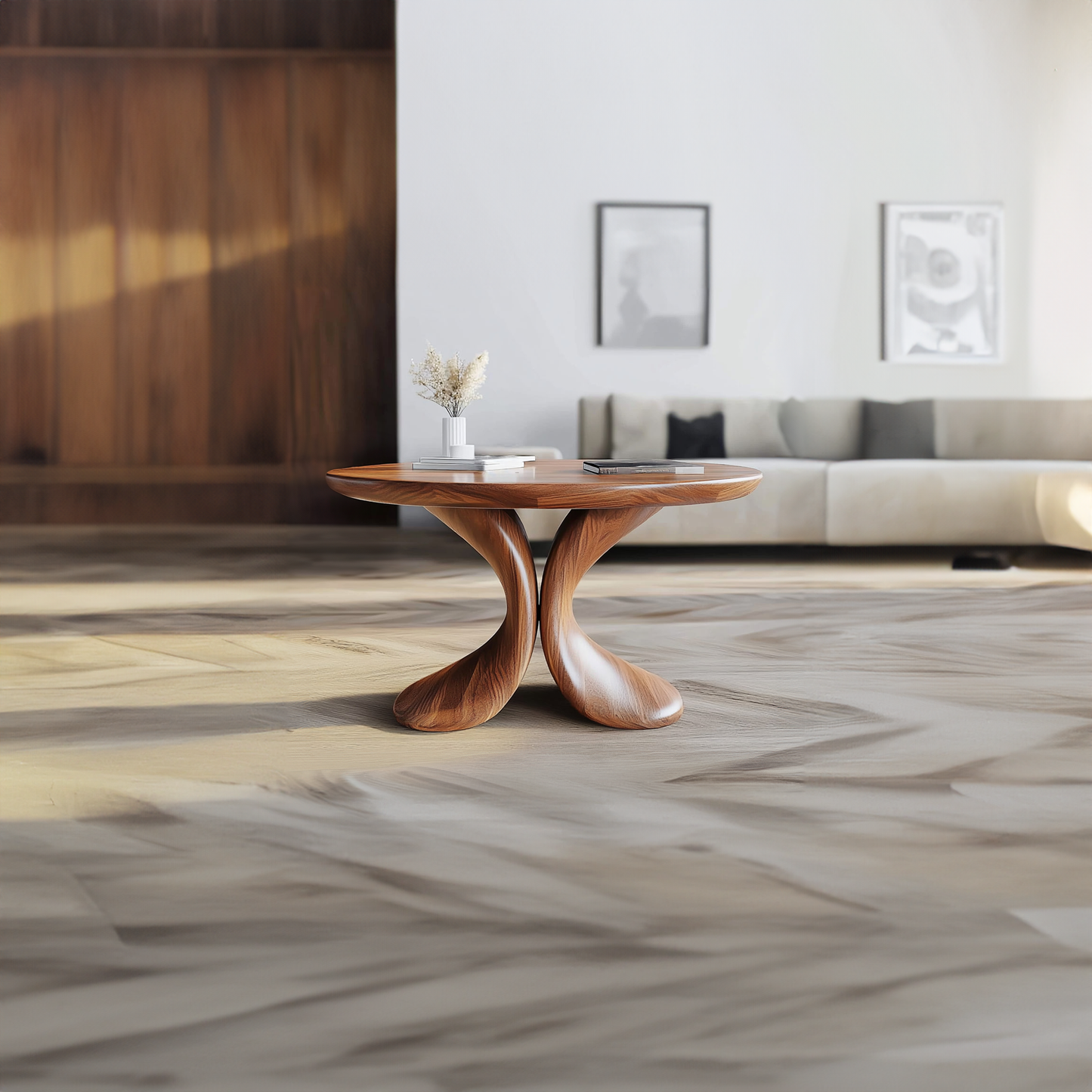 Modern Sculptural Coffee Table Living Room SINLKICF200