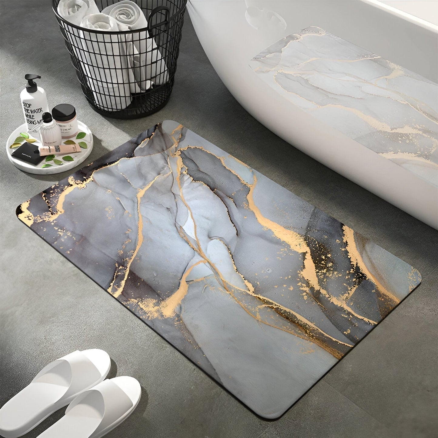 LuxeGold Stone Bath Mat