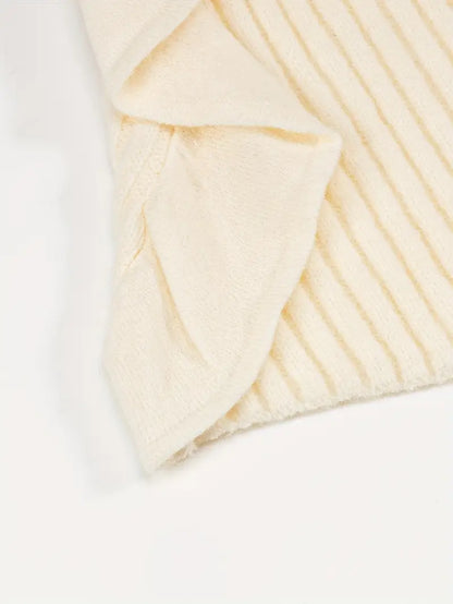 Rosette Knit Midi Skirt