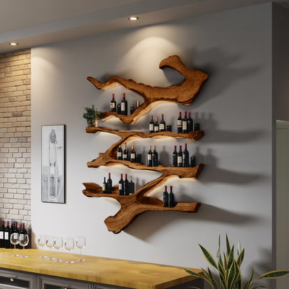 Farmhouse Wine Holder For Furniture Wine Rack Display