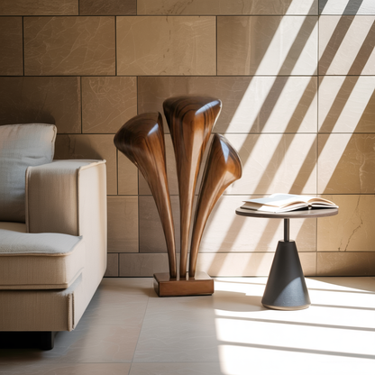 Handcrafted Large Wooden Sculpture For Garden Landscape