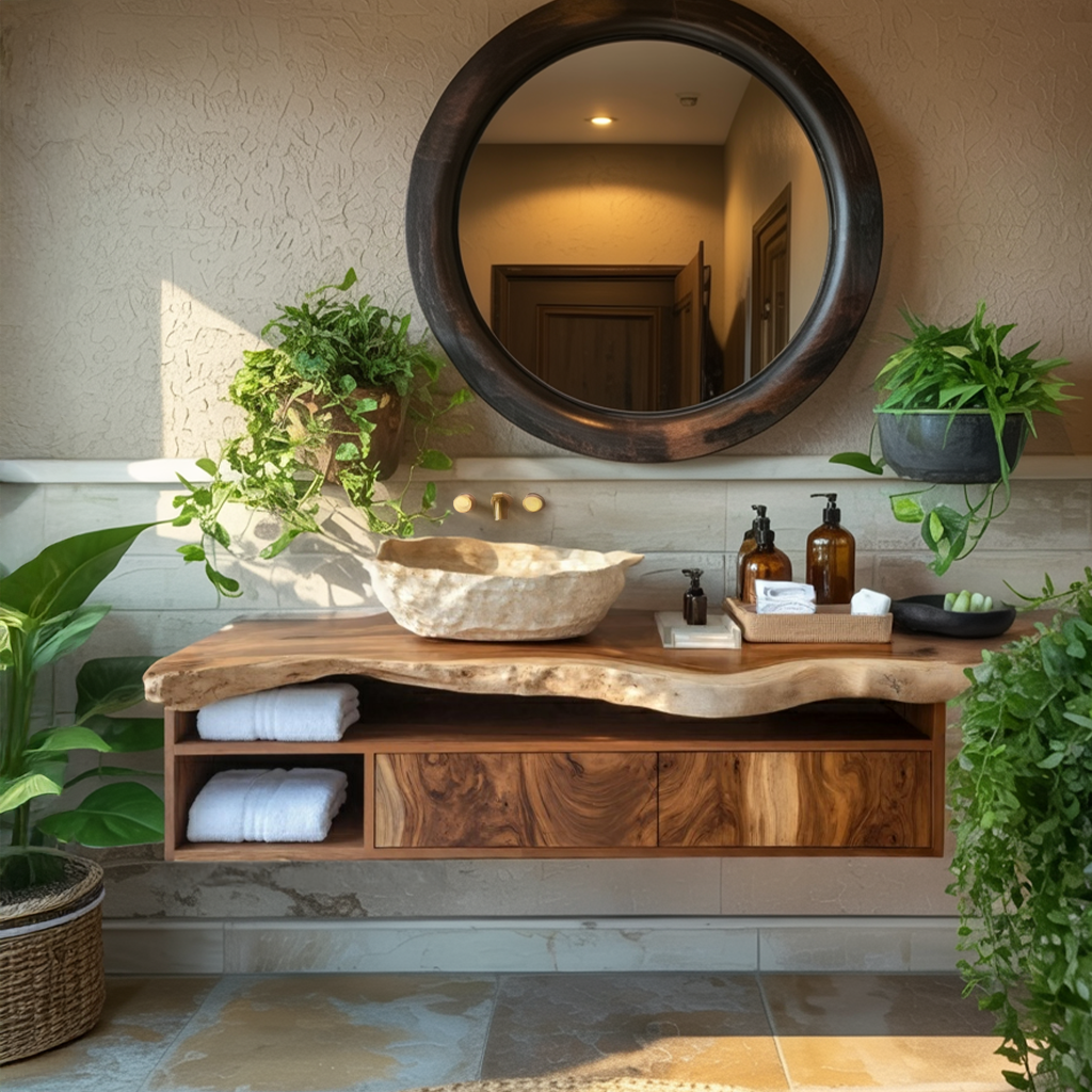Handcrafted Floating Vanity For Elegant Bathroom