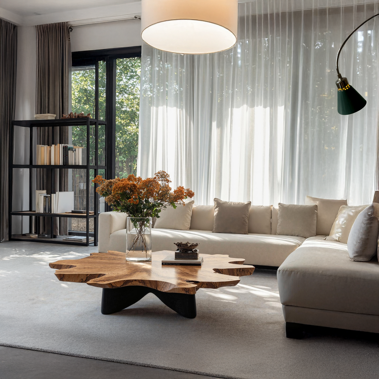 Farmhouse Solid Wood Table For Cozy Living Room SILDTTNCF009