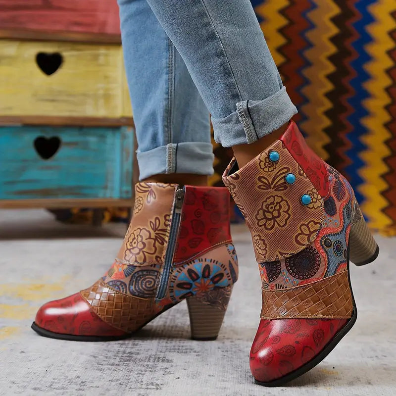 Mosaic Ankle Boots