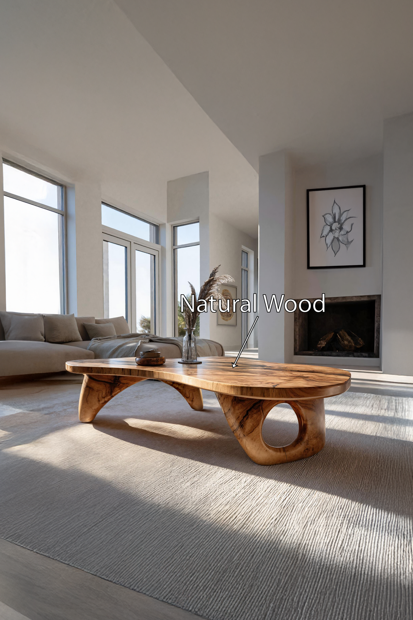 Farmhouse Live Edge Coffee Table For Entryway Design Space SILDTTRCF028