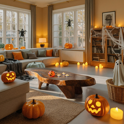 Farmhouse Wooden Live Edge Coffee Table For Furniture Decor Halloween Decor SILDTTRHCF006