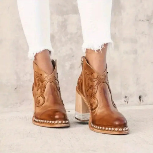 Saddlebrook Leather Ankle Boots