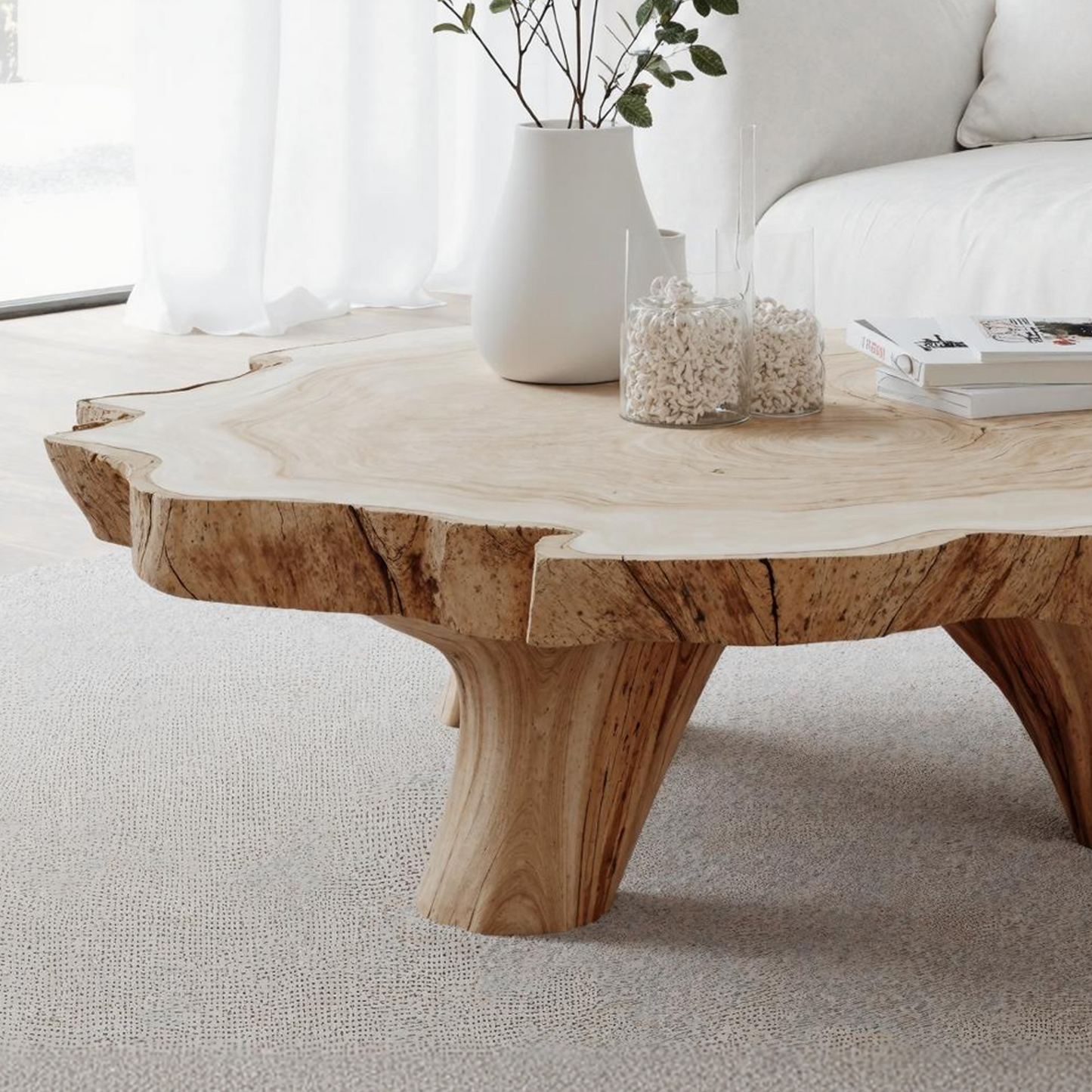 Handcrafted Coffee Table For Rustic Room Aesthetic SILDTTRCF003