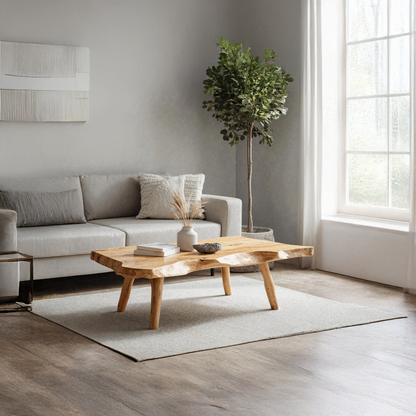 Farmhouse Wooden Coffee Table For Furniture Decor SILDTCF135