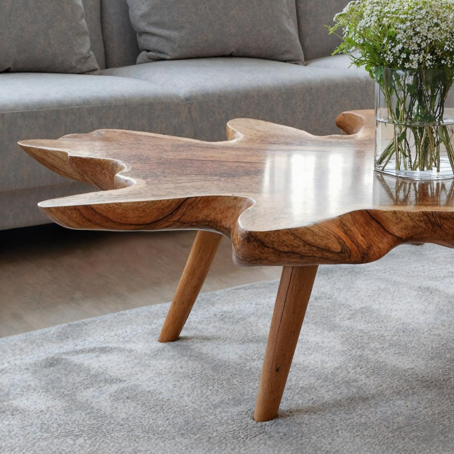 Handcrafted Low Table For Wooden Room Decor SILDTTNCF026