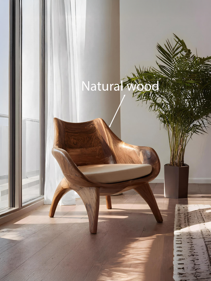 Modern Sculptural Lounge Chair For Living Room
