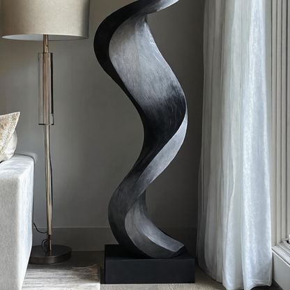 Farmhouse Large Wooden Sculpture For Outdoor Decoration