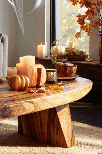 Farmhouse Wooden Live Edge Coffee Table Furniture Decor Witchy Touch SILDTTNHCF019