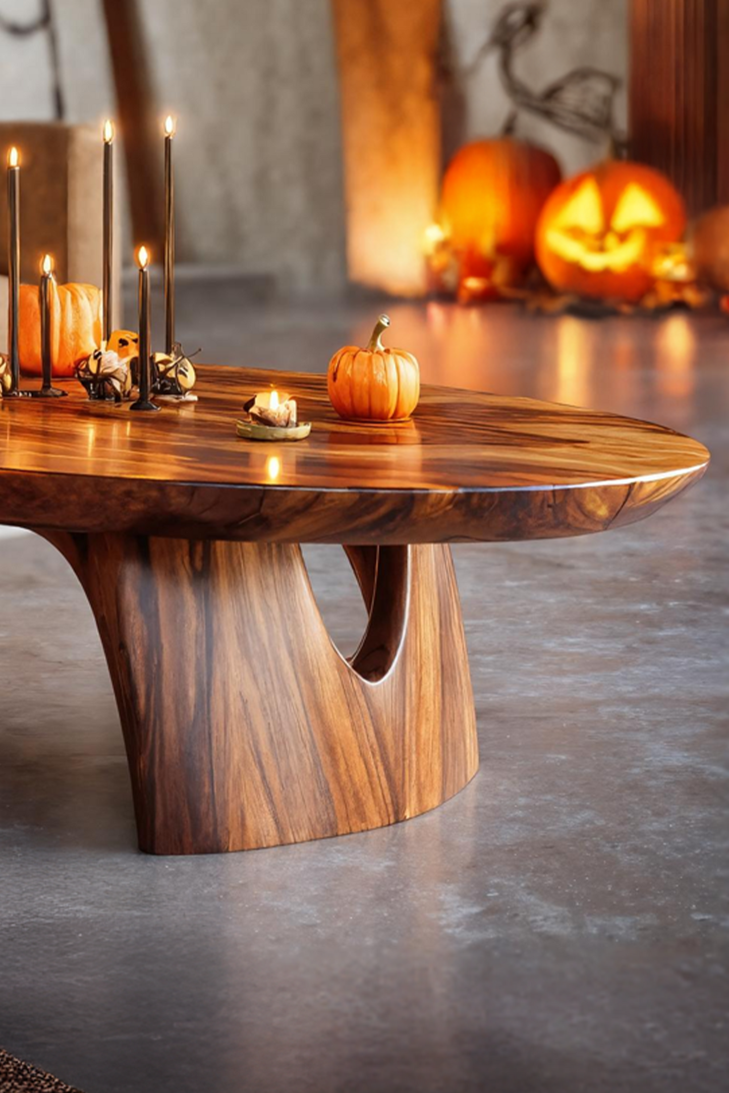 Handcrafted Solid Wood Coffee Table Livingroom Decor Haunted Charm SILDTTNHCF011