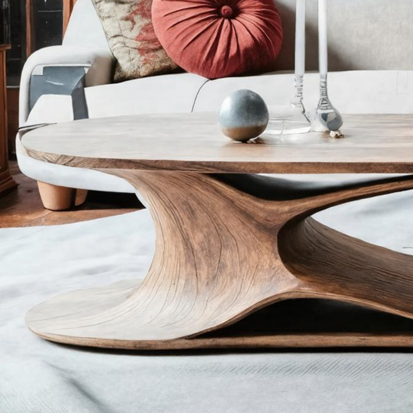 Farmhouse Solid Wood Coffee Table For Living Room Halloween Furniture SILDTTNHCF002