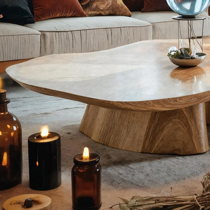 Handcrafted Live Edge Coffee Table For Living Room Halloween Style SILDTTNHCF003