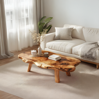 Functional Vintage Natural Wood Coffee Table For Stylish Living Rooms SILDTCF125