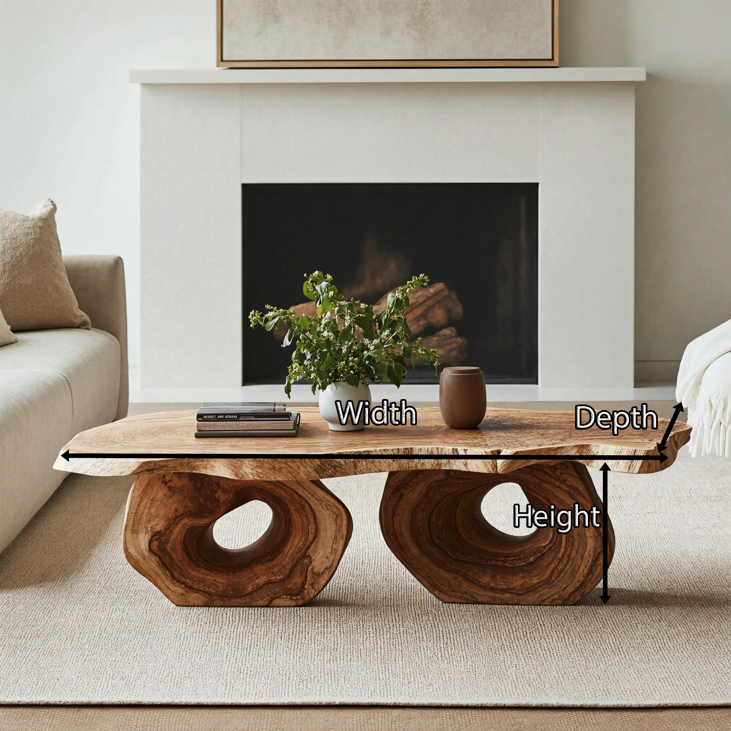 Antique Wood Coffee Table For Vintage Home Interiors SILDTCF099