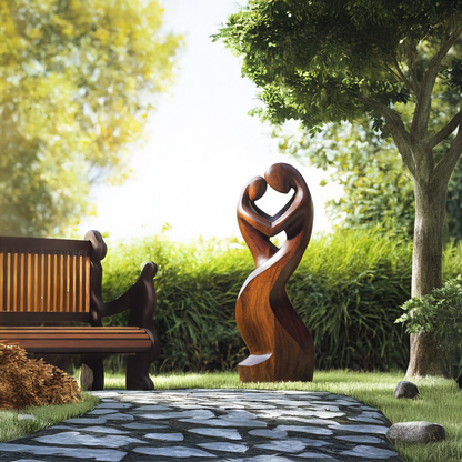 Handcrafted Abstract Sculpture For Furniture Wall Decor