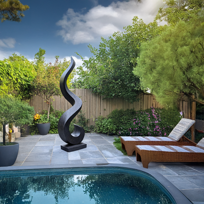 Handcrafted 3D Wood Art For Garden Focal Point Design
